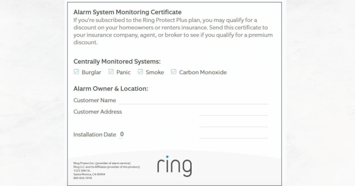 Ring alarm system professional monitoring cost comparison