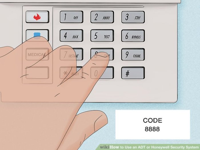 How to Use an ADT or Honeywell Security System (with Pictures) ADT home security system installation